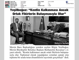 BASINDA BAROMUZ (Büyükşehir Bld. Bşk. Burhanettin Kocamaz'a Ziyaret)