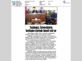 BASINDA BAROMUZ (Baro Başkanımızdan Mersin Ünv. Rektörüne Ziyaret)