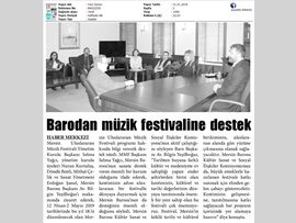 BASINDA BAROMUZ (Baromuzdan Mersin Uluslararası Müzik Festivali'ne Destek)