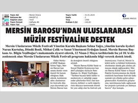 BASINDA BAROMUZ (Baromuzdan Mersin Uluslararası Müzik Festivali'ne Destek)