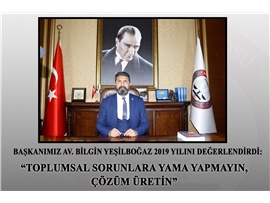 YEŞİLBOĞAZ: "“TOPLUMSAL SORUNLARA YAMA YAPMAYIN, ÇÖZÜM ÜRETİN”