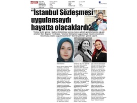 Yeşilboğaz: "İstanbul Sözleşmesi uygulansaydı, her biri hayatta olacaktı"