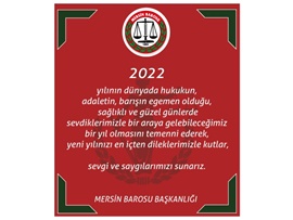 YENİ YILINIZ KUTLU OLSUN