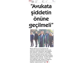 Mersin Barosu'nun kuruluşunun 97. yıldönümü töreni