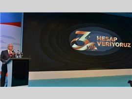 Baro Başkanımız ,Mersin Büyük Şehir Belediyesinin 3 yıllık hizmet ve yeni projeleri programına katıldı