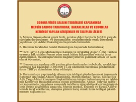 CORONA TEDBİRLERİ KAPSAMINDA BAROMUZ TARAFINDAN BAKANLIKLARA VE KURUMLARA YAPILAN GİRİŞİMLER