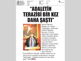 BASINDA BAROMUZ (Zümrüt Apartmanı Kitabına Baromuzdan Suç Duyurusu)