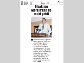 BASINDA BAROMUZ (Kadın Avukatın Etek Boyuna Müdahaleye Kınama)