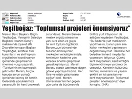 BASINDA BAROMUZ (Baro Başkanımız Av. Bilgin Yeşilboğaz, Yenişehir Bld. Bşk. İbrahim Genç'i Ziyaret Etti)