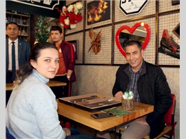 BAROMUZ GELENEKSEL TAVLA TURNUVASI DÜZENLEDİ
