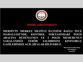 Terörü Lanetliyoruz
