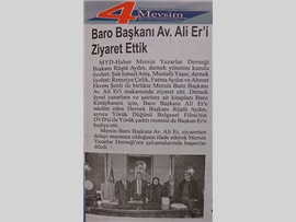 BASINDA BAROMUZ (Mersin Yazarlar Derneği'nden Baromuza Kitap Desteği)