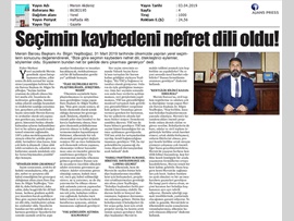 BASINDA BAROMUZ (Yeşilboğaz, "Seçimin Kaybedeni Nefret Dili Olmuştur")