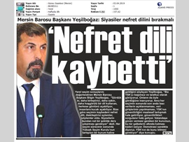 BASINDA BAROMUZ (Yeşilboğaz, "Seçimin Kaybedeni Nefret Dili Olmuştur")