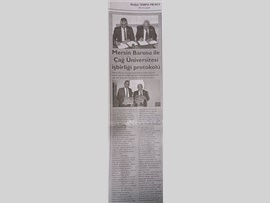 BASINDA BAROMUZ (Mersin Barosu-Çağ Üniversitesi İşbirliği Protokolü İmzaladı)
