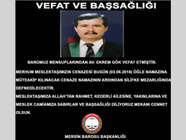VEFAT VE BAŞSAĞLIĞI