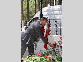BARO BAŞKANIMIZ AV. BİLGİN YEŞİLBOĞAZ ŞEHİTLİĞİ ZİYARET ETTİ