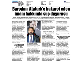 Mersin Barosu, Atatürk'e hakaret eden imam hakkında suç duyurusunda bulundu