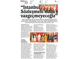 Kadın Hakları Merkezimiz 'İstanbul Sözleşmesi'nden vazgeçmeyeceğiz'