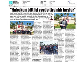BASINDA BAROMUZ (Mersin Barosu 2019-2020 Adli Yıl Açılış Töreni Düzenledi)