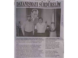 BASINDA BAROMUZ (Tunceli Baro Başkanı Çetin'den Başkanımız Yeşilboğaz'a Ziyaret)