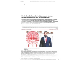 BASINDA BAROMUZ (Başkanımızdan "Avukatların meslekten men" ifadelerine tepki)