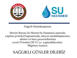 BAROMUZ İLE SU HASTANESİ ARASINDA COVİD-19 TESTİ İÇİN ANLAŞMA YAPILDI