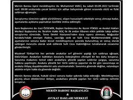 BAROMUZ ÜYESİ AV. MUHAMMET VARLİ’YA YAPILAN MENFUR SALDIRIYI KINIYORUZ
