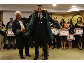 37 STAJYER AVUKATIMIZ CÜBBE GİYDİ