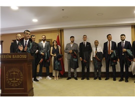 37 STAJYER AVUKATIMIZ CÜBBE GİYDİ