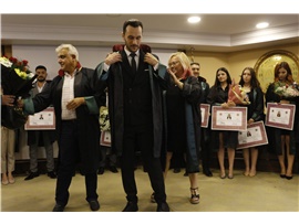 37 STAJYER AVUKATIMIZ CÜBBE GİYDİ
