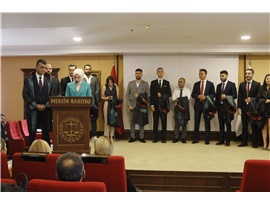 37 STAJYER AVUKATIMIZ CÜBBE GİYDİ