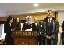 37 STAJYER AVUKATIMIZ CÜBBE GİYDİ