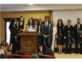 37 STAJYER AVUKATIMIZ CÜBBE GİYDİ