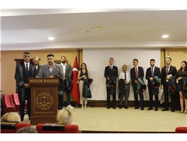 37 STAJYER AVUKATIMIZ CÜBBE GİYDİ