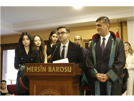 37 STAJYER AVUKATIMIZ CÜBBE GİYDİ