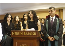 37 STAJYER AVUKATIMIZ CÜBBE GİYDİ