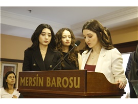 37 STAJYER AVUKATIMIZ CÜBBE GİYDİ