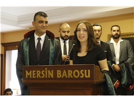 37 STAJYER AVUKATIMIZ CÜBBE GİYDİ