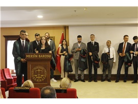 37 STAJYER AVUKATIMIZ CÜBBE GİYDİ