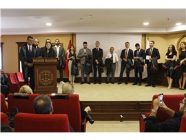 37 STAJYER AVUKATIMIZ CÜBBE GİYDİ