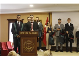 37 STAJYER AVUKATIMIZ CÜBBE GİYDİ