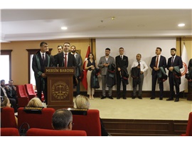 37 STAJYER AVUKATIMIZ CÜBBE GİYDİ