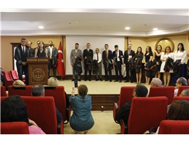 37 STAJYER AVUKATIMIZ CÜBBE GİYDİ