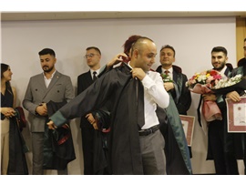 37 STAJYER AVUKATIMIZ CÜBBE GİYDİ