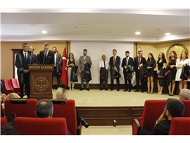 37 STAJYER AVUKATIMIZ CÜBBE GİYDİ