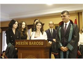 37 STAJYER AVUKATIMIZ CÜBBE GİYDİ