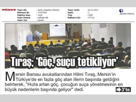 BASINDA BAROMUZ (Erdemli Anadolu Lisesi'nde "Suç Sayılan Olumsuz Davranışlar ve Hukuki Sonuçları Eğitimi)