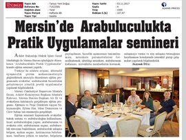 BASINDA BAROMUZ ( Arabuluculukta Pratik Uygulamalar Semineri)