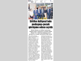 BASINDA BAROMUZ (Silifke Adliyesi'nde Çocuk Görüşme Odası Açıldı) 27.10.2017